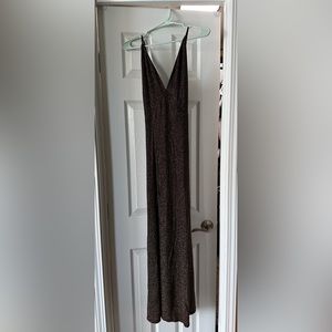 Black and gold formal dress L